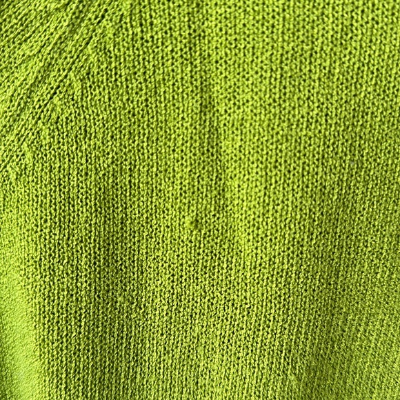 Vintage Open-Front Cardigan - Light Grass Green - Picture 4 of 4